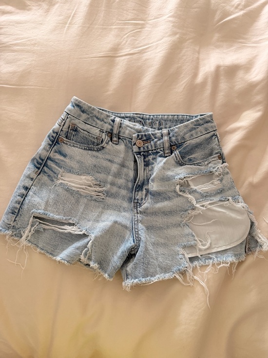 American Eagle Outfitters Pants - American Eagle Outfitters Light Blue Distressed Denim Shorts